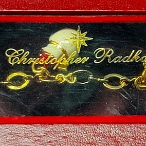 🎄 CHRISTOPHER RADKO Bracelet Vintage Christmas NIB!